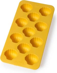 Форма за лед с капак Lekue 1009041, 23х11.8х3.2 см, 11 миди, -40 +60°C, Жълт