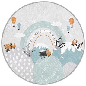 Детски килим подходящ за пране ø150 cm Snowy Hills – Mila Home
