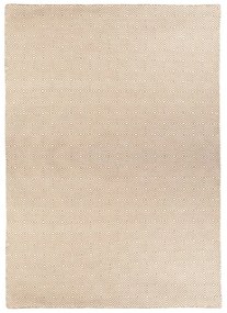 Кремав двустранен килим за открито, изработен от рециклирана пластмаса, 90 x 150 cm Solitaire - Green Decore