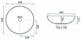 Умивалник за плот Rea Peru