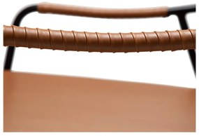 Кафяво кресло от изкуствена кожа Boto – DAN-FORM Denmark