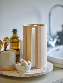Дървена стойка за кухненска хартия в естествен цвят ø 14,5 cm Celian – Bloomingville