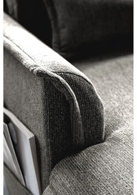 Тъмносив разтегателен ъглов диван (десен ъгъл/"U" форма) Charming Charlie – Miuform