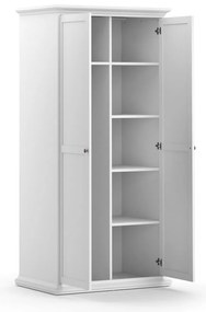 Бял гардероб 96x201 cm Paris – Tvilum