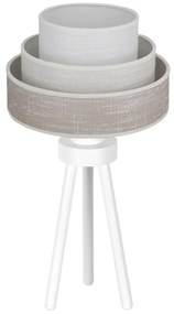 Brilagi - Настолна лампа ALASKA LUNETA 1xE27/15W/230V сив/кремав