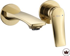 Смесител за мивка за вграждане REA VISION Gold + BOX