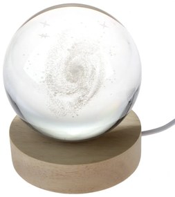 Светлинна декорация с USB в естествен цвят ø 8 cm – Dakls