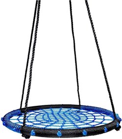 Люлка Ø 80 см, черна/синя