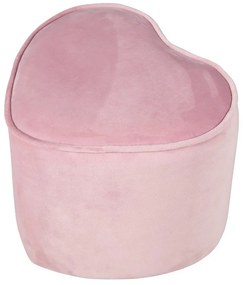 Светлорозов кадифен бебешки пуф Lil Sofa - Roba