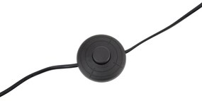 Модерна дъгова лампа месинг с бежов абажур - Vinossa