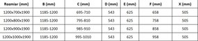 Mexen Omega плъзгаща се душ кабина 120 x 90 см, прозрачна, хром - 825-120-090-01-00
