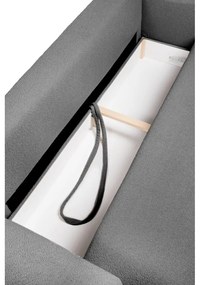 Сив разтегателен диван от букле 247 cm Quinoa – Bonami Selection