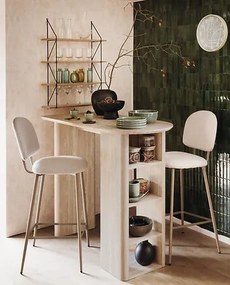 Бар маса atmosphera Anaya, MDF с ефект Травертин, 120x60 см