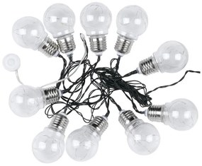 LED Соларна верига 10xLED/1W/1,2V 1xAA 2 m IP44 3000K 300 mAh