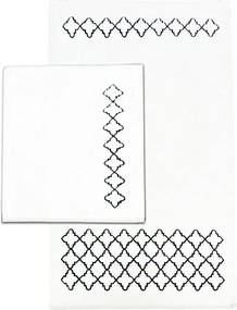 Кремави килими за баня в комплект 2 бр. 60x100 cm Luxury – Foutastic