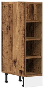 854191 vidaXL Долен шкаф Riga Старо дърво 20x44,5x81,5 cm Инженерна дървесина