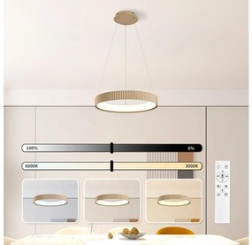 Brilagi - Димируем полилей на кабел FALCON MODERN LED/30W/230V 40 см бежов + дистанционно управление