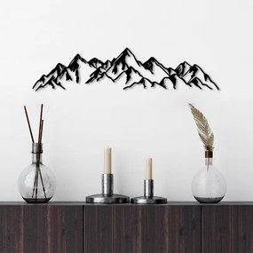Mountain TopMebel метална декорация за стена в черен цвят 47x40cm.