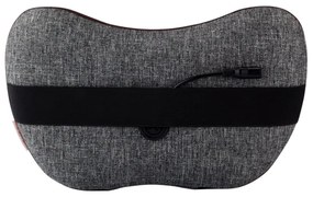 Масажираща възглавница Medivon Travel Massage Pillow, Shiatsu, 2 скорости, 8 глави, Затопляне, Отпускане на кожата и мускулите, 2 посоки, Сив/кафяв