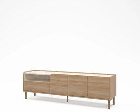 Маса за телевизор от дъбов декор в естествен цвят 180x55,5x44 cm Monza – Marckeric