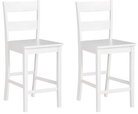 Бял бар стол от масивен бор (височина на седалката 60 cm) Torpedo – Støraa