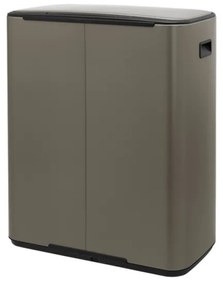 Кош за боклук Brabantia Bo Pedal 1003184, 60 л, Леко затваряне, Противоплъзгаща основа, Сив