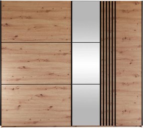 Гардероб Sintra 250 плъзгащ-Fusiko-Черно