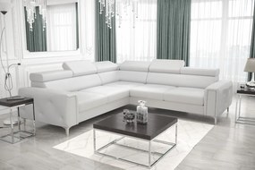Ъглов диван Almeria I LTHR -Leuko-Left