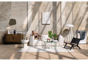 Сив кадифен диван 225 cm Cube – Bonami Selection