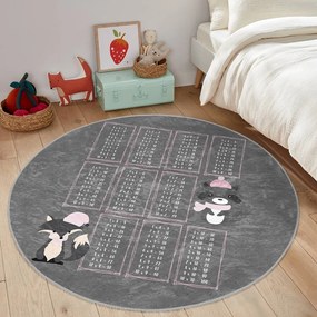 Сив детски килим ø 100 cm Comfort - Mila Home