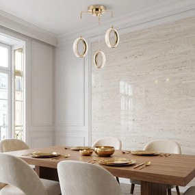 ВИСЯЩА ТАВАННА LED ЛАМПА G176-3CP GOLD