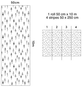 Детски тапет 10 м x 50 см Pine Woods - Lilipinso