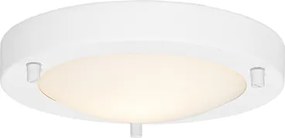 Модерна таванна лампа бяла 18 см IP44 - Yuma