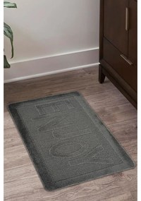 Антрацитен килим за баня 60x100 cm Enjoy – Foutastic