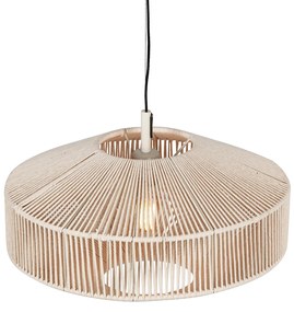 Japandi висяща лампа кафяво въже 46 см - Svea