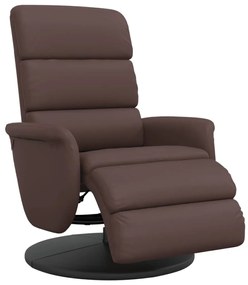 356719 vidaXL Наклоняем стол с поставка за крака, кафяв, изкуствена кожа