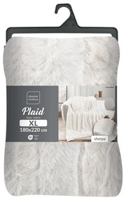 Кремаво одеяло от микроплюш 180x220 cm Foxy – douceur d'intérieur