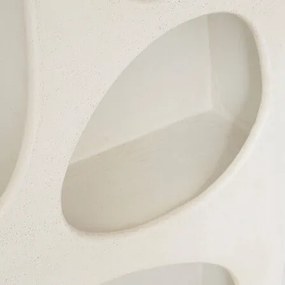 Органичен рафт за стена atmosphera Chesni, MDF, Бял, 79,5x18x122 см