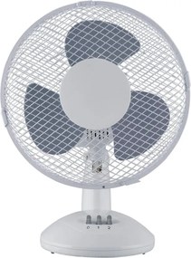 Разопакован: Настолен вентилатор Rosberg R51760B9, 19 W, 23 см, 2 скорости, Бял/Сив