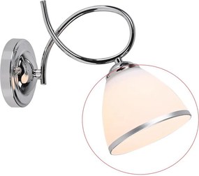 Brilagi - Резервно стъкло за настенна лампа и полилей FRED кремаво/лъскав хром