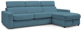 Син разтегателен ъглов диван (променлив) Monaco – Bobochic Paris