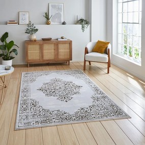 Kилим в светлосиво и златисто 120x170 cm Artemis – Think Rugs