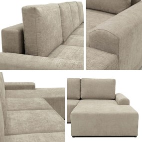 Ъглов диван Bella XL-Бежов