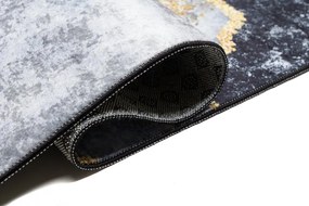 Черен модерен килим с абстрактен модел Ширина: 80 см | Дължина: 150 см
