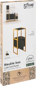 Шкаф за баня 5five Natureo, Черен