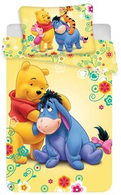 Памучно детско спално бельо за детско креватче 100x135 cm Winnie-the-Pooh – Jerry Fabrics
