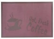 Подложка за хранене Hot Fresh Coffee 45x30см лилава PVC (0193653) - Horecano