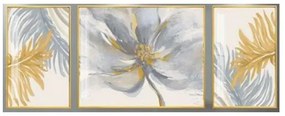 Картина DKD Home Decor Алуминий Lilled Дървен MDF (3 pcs) (240 x 3 x 80 cm)