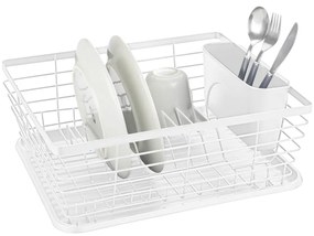 Бяла метална тавичка за оттичане 36x30 cm Drip – Wenko