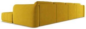 Жълт ъглов диван Hoku – Makamii